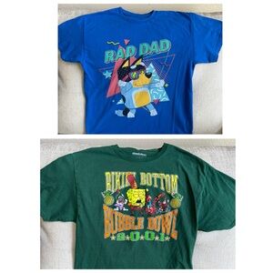Bluey and SpongeBob men shirts